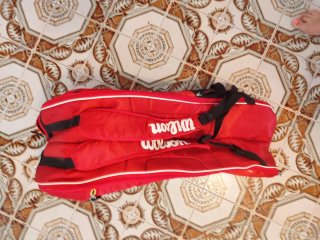 Bolso Raquetero Wilson Federer Team Rojo