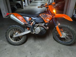 Moto Enduro/Motocross Naranja/Roja