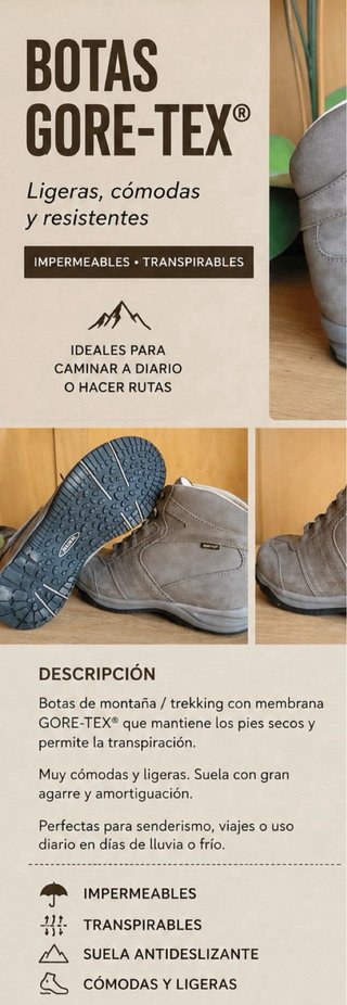 Botas de montaña Gore-Tex nuevas