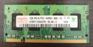Memoria RAM Hynix 1GB PC2-6400S Portátil