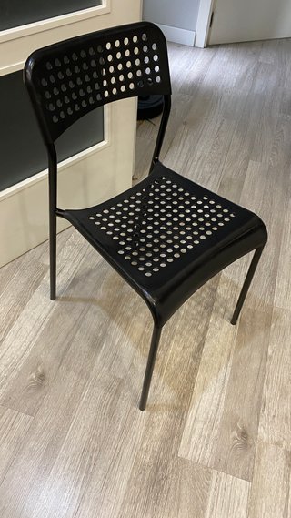 Silla Ikea Negra Plástico