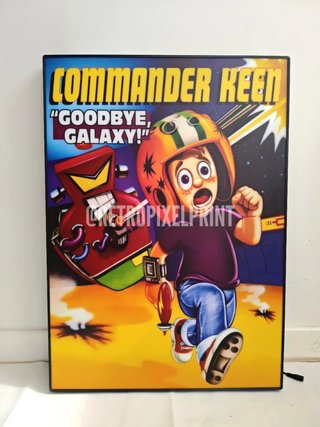 COMMANDER KEEN rótulo luminoso