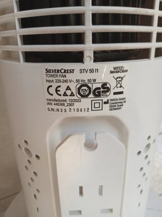 Ventilador de Torre Blanco