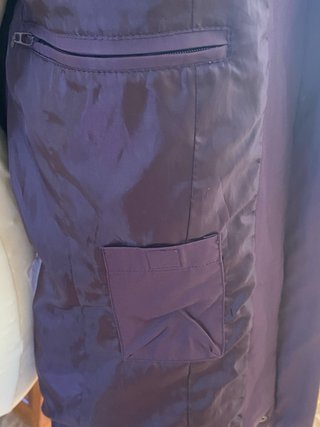 Chaquetón Morado con Cuello de Pelo