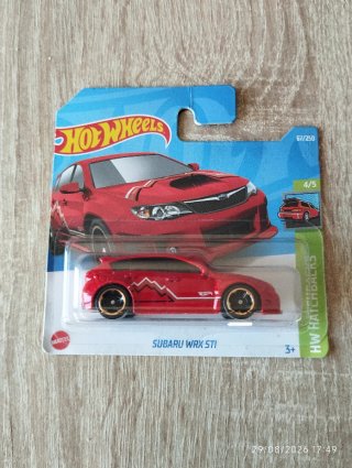 Hot Wheels Subaru WRX STI Rojo 4/5
