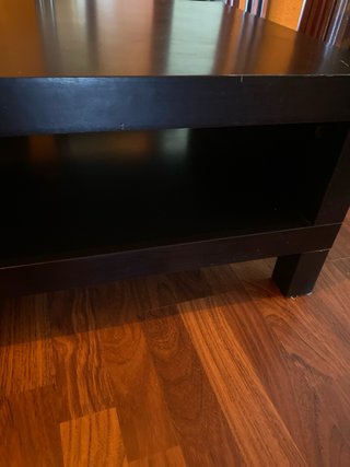 Mueble TV Ikea Negro + 2 baldas negras ikea