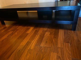 Mueble TV Ikea Negro + 2 baldas negras ikea