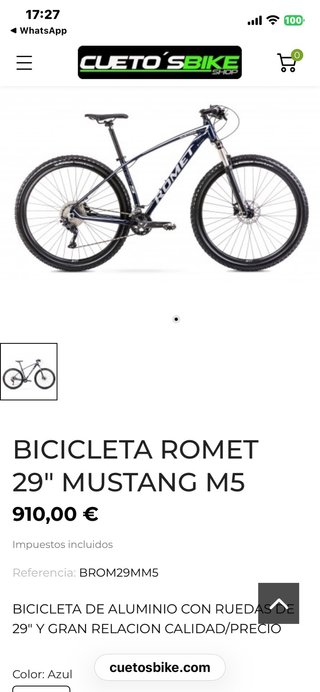 Bicicleta Romet Mustang M5 29