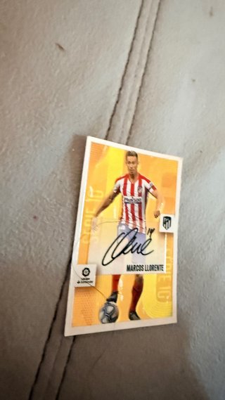 Carta Fútbol Marcos Llorente Firmada