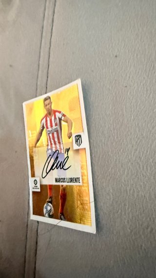 Carta Fútbol Marcos Llorente Firmada