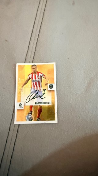 Carta Fútbol Marcos Llorente Firmada