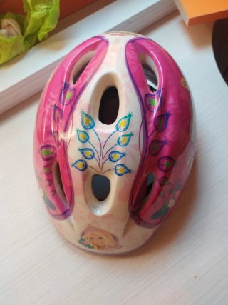 Casco bicicleta niña rosa Barbie
