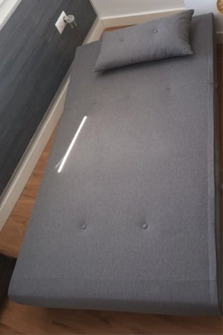 Sofá Cama Gris Tela
