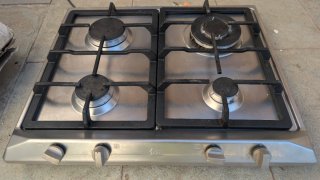 Placa Gas Teka EM/60 4 Fuegos Acero Inox