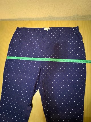 Pantalón azul lunares talla XL+ de tallas grandes