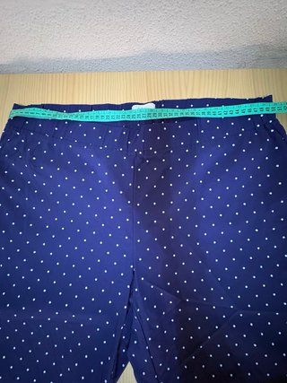Pantalón azul lunares talla XL+ de tallas grandes