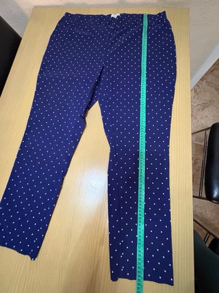 Pantalón azul lunares talla XL+ de tallas grandes