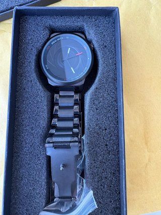 Reloj Break Diseño obturador camara de fotos acero