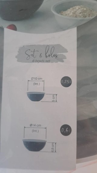 Set 6 ciotole cucina Lacor MULTI