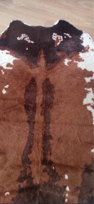 Alfombra imitación piel de vaca