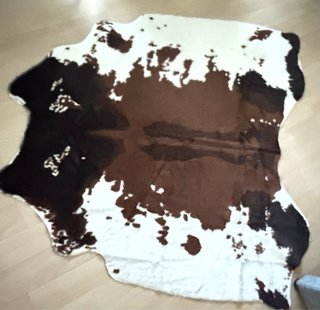 Alfombra imitación piel de vaca