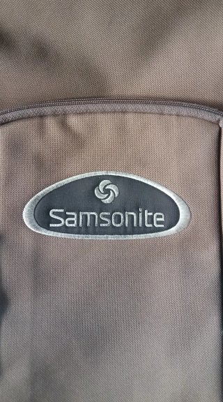 Mochila Samsonite Marrón y Gris