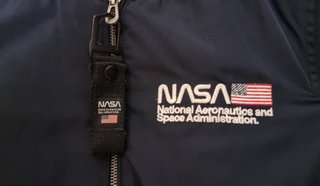 Chaqueta Bomber NASA Pull&Bear Azul Marino xxs