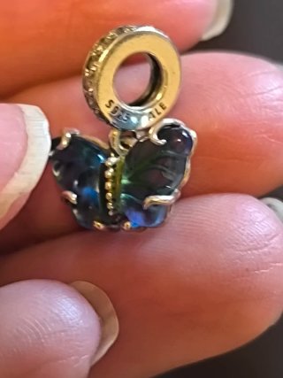 2 Charms Pandora Originales Mariposa y Esfera