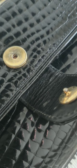 Borsa Pochette MARIANELLI Pelle Coccodrillo Nera