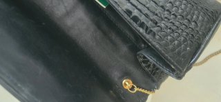 Borsa Pochette MARIANELLI Pelle Coccodrillo Nera
