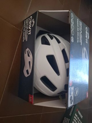 Casco Ciclismo CRIVIT con Luz Trasera S/M