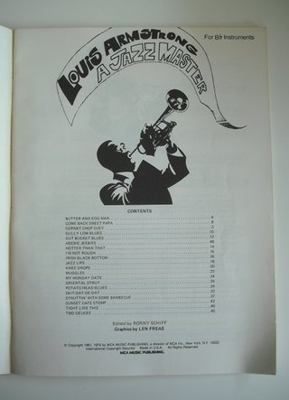 Louis Armstrong A jazz master (for Bb instruments)