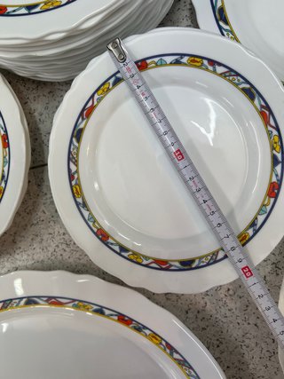 Juego de vajilla de porcelana multicolor