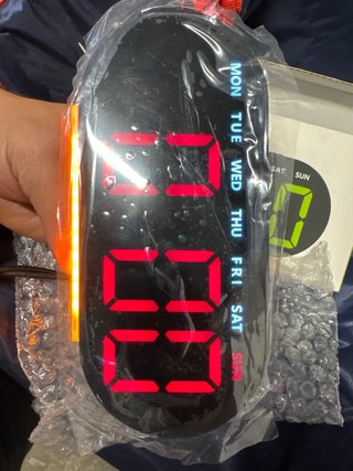 Reloj Despertador Digital LED Negro