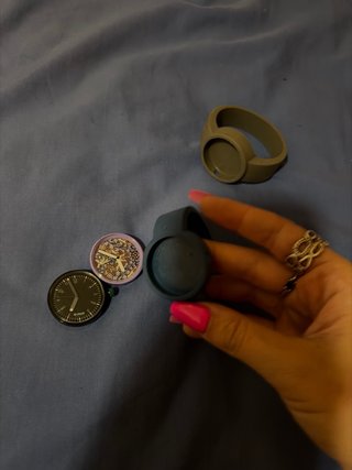 Relojes Oclock Azul y Morado