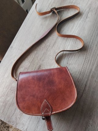 Bolso de cuero mujer marrón