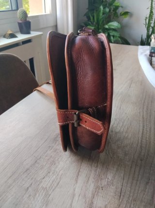 Bolso de cuero mujer marrón