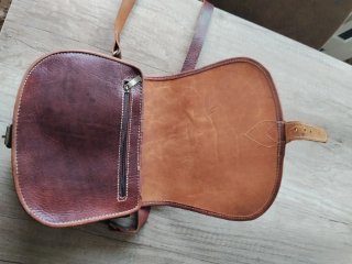 Bolso de cuero mujer marrón