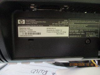 Monitor LCD 20” pollici HP mod. HSTND-2551-A