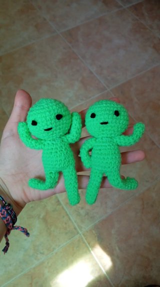 Figura Amigurumi Crochet Smiski