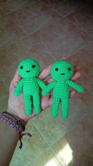 Figura Amigurumi Crochet Smiski