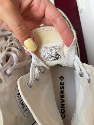 Converse Blancas Made With Love