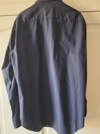 Camisa Armani Azul Algodón Hombre a estrenar.