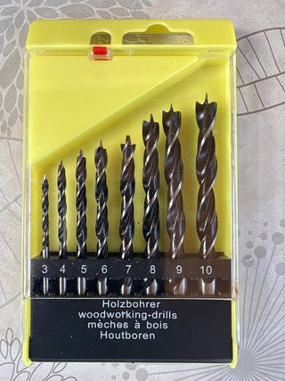 Juego 8 Brocas Madera Holzbohrer sin estrenar