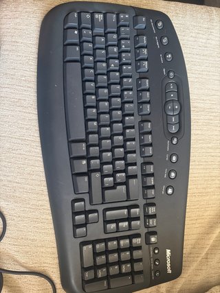 Teclado y Ratón Inalámbrico Microsoft Negro