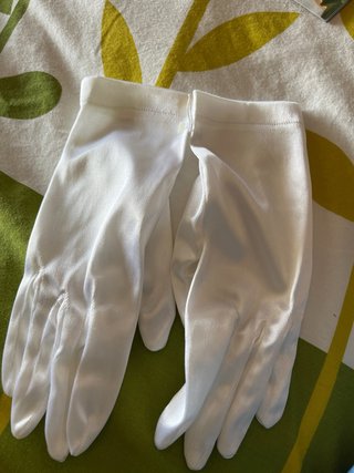 Guantes blancos para disfraces,