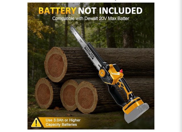 Mini motosierra 10/8 compatible DeWalt 20V