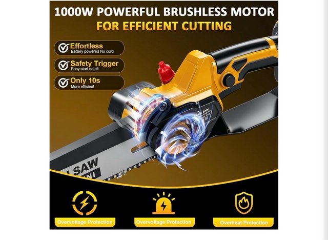 Mini motosierra 10/8 compatible DeWalt 20V