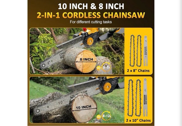 Mini motosierra 10/8 compatible DeWalt 20V