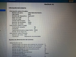 MacBook Air 13 i5 8GB 256GB SSD Plata
